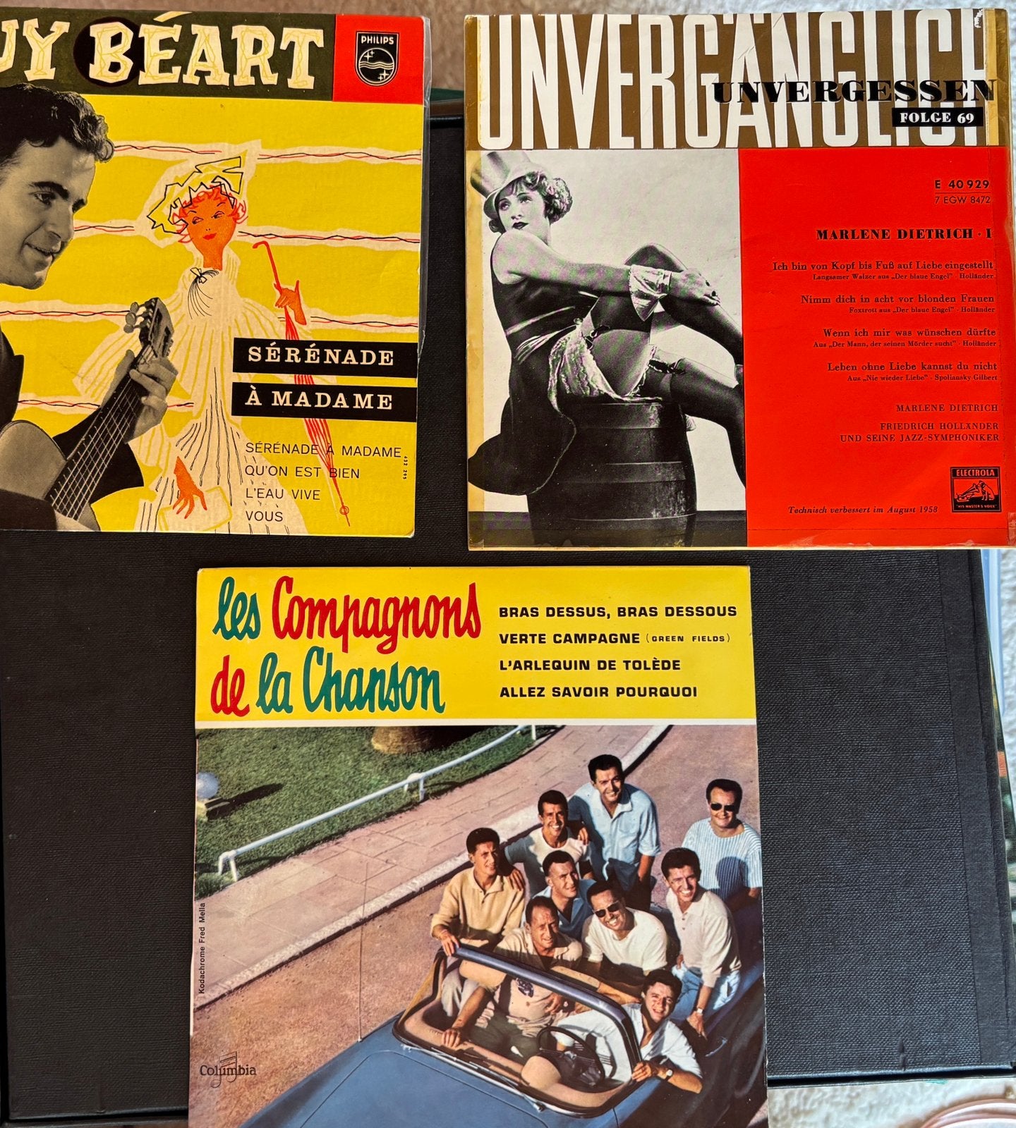 Vintage Vinyl Singles: Guy Béart, Les Compagnons, Unvergleic, Cd's en Dvd's, Gebruikt, 7 inch, Single, Ophalen of Verzenden