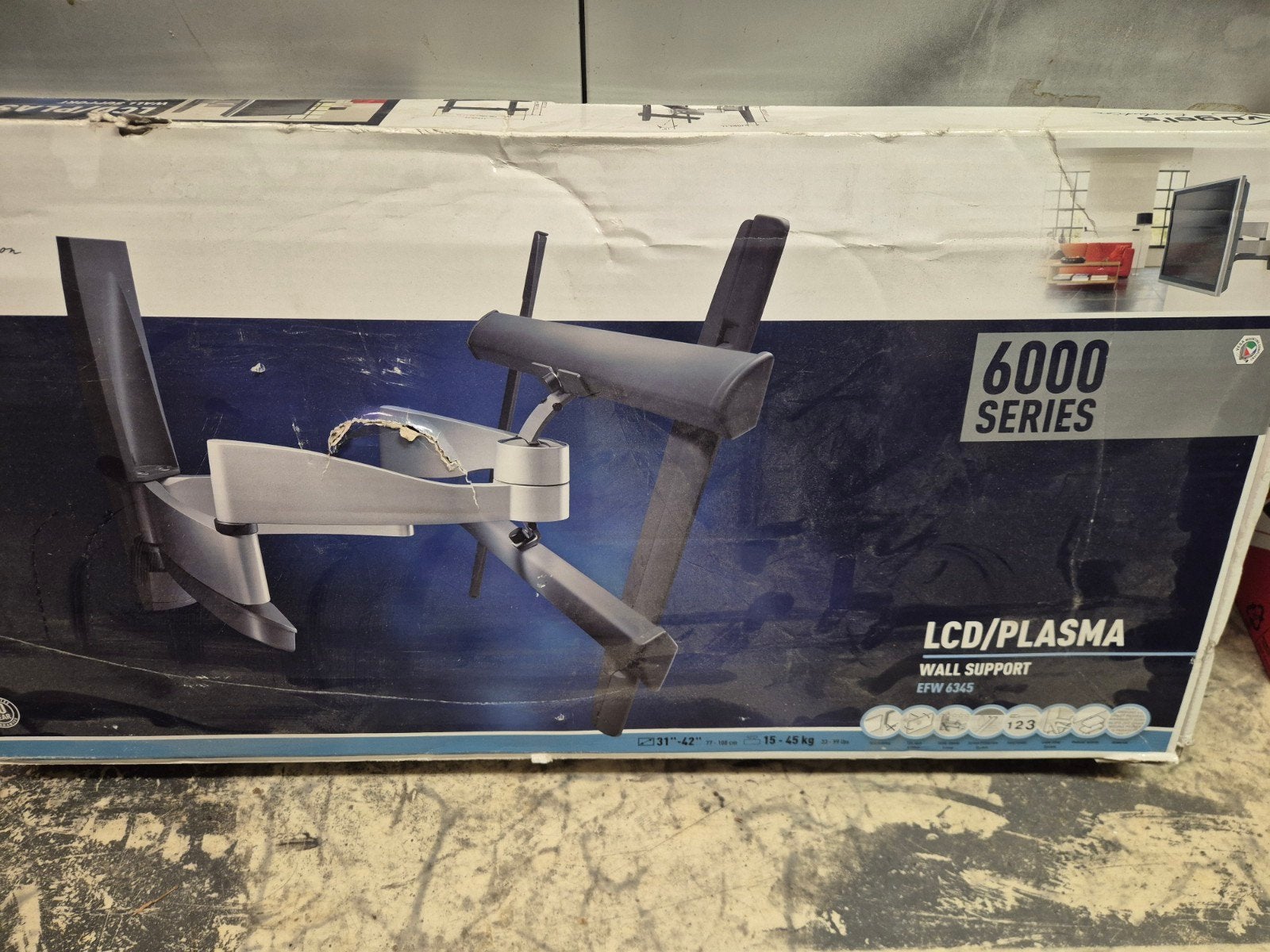 Vogel's EFW 6345 LCD/Plasma Muurbeugel 31"-65" 15-45kg, Ophalen, Zo goed als nieuw