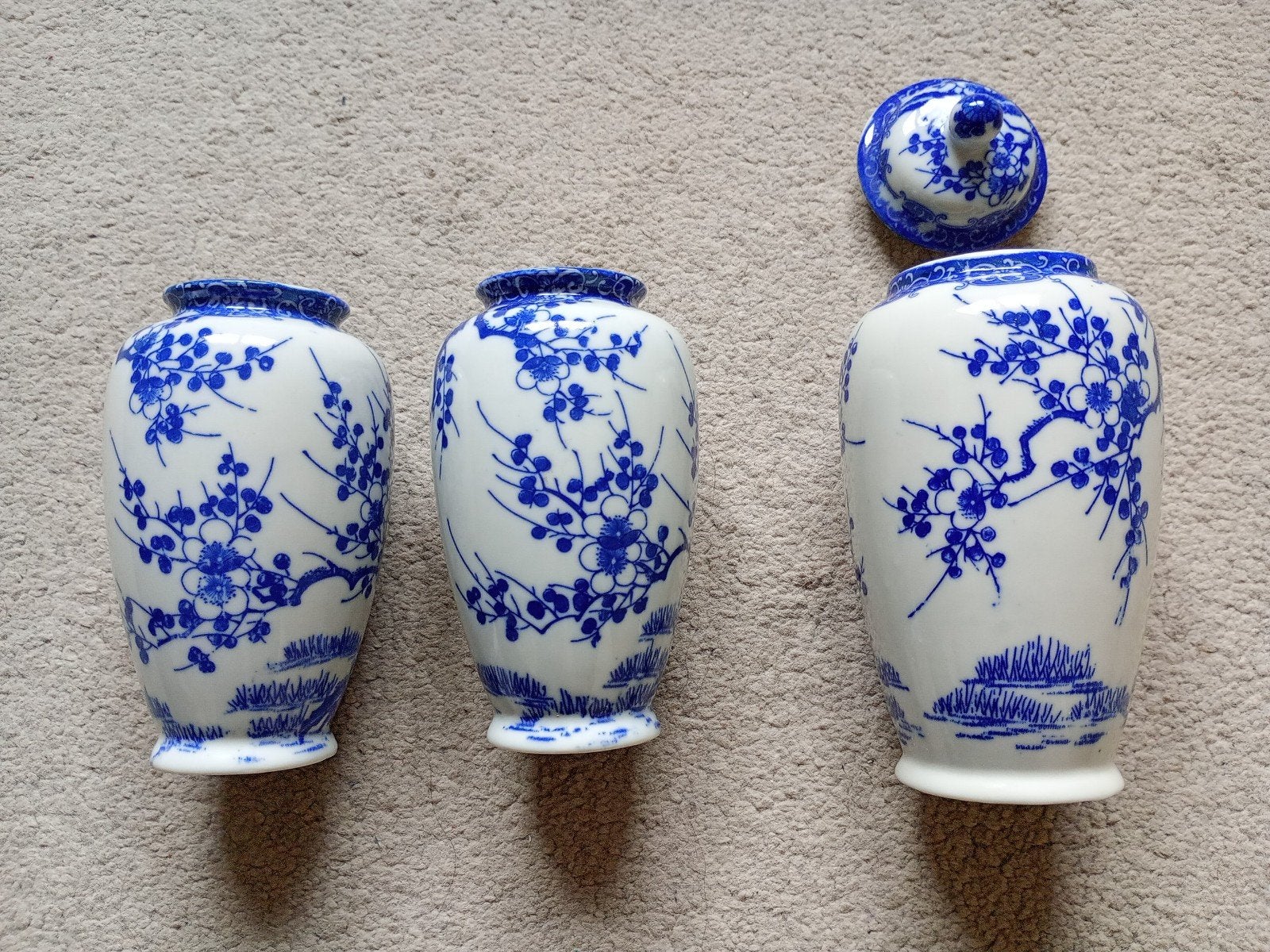 3 Vintage Japanse vaasjes., Ophalen of Verzenden