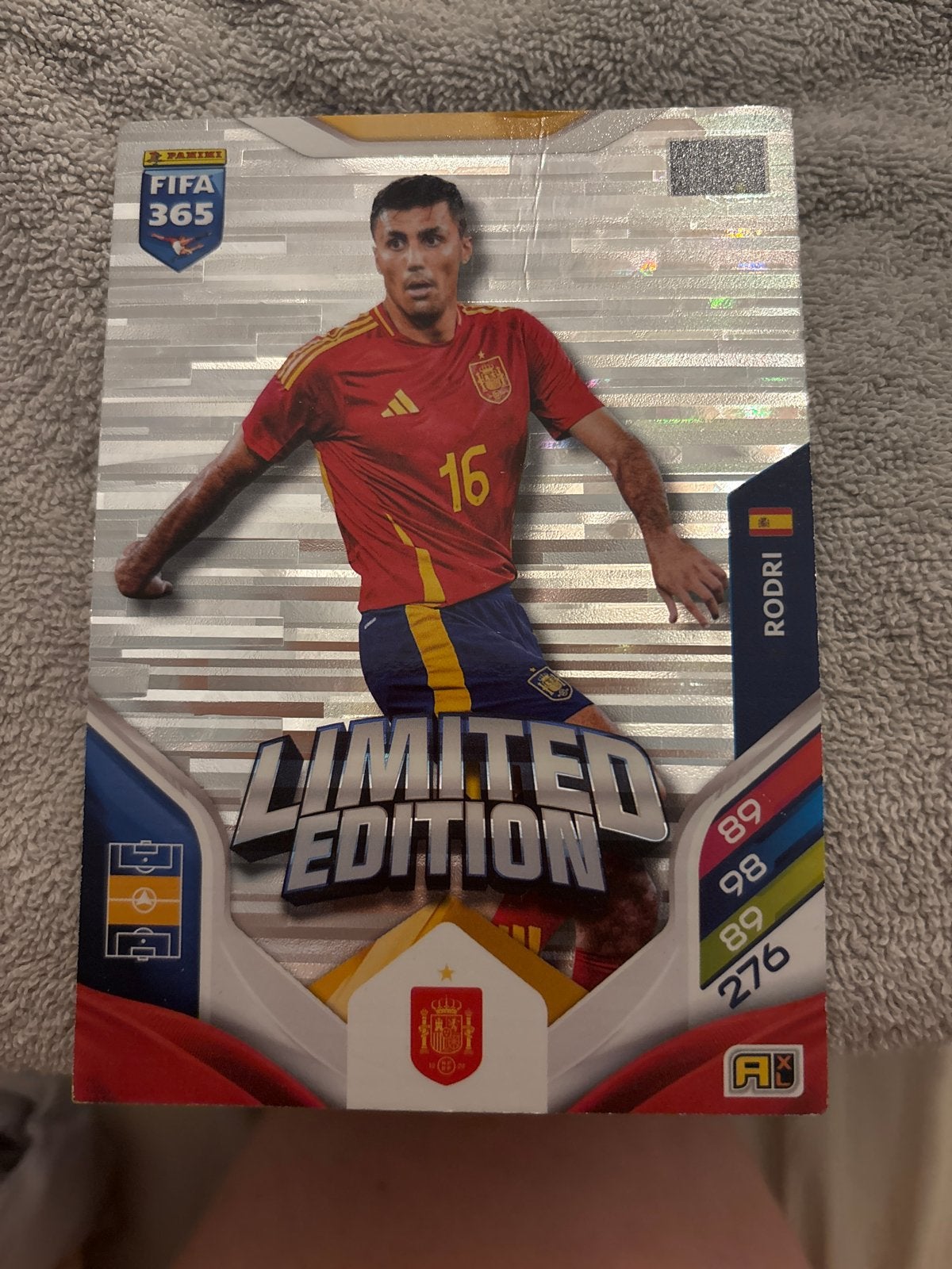 Panini FIFA 365 Adrenalyn XL Limited Edition Rodri, Ophalen of Verzenden, Gebruikt, Buitenlandse clubs, Spelerskaart