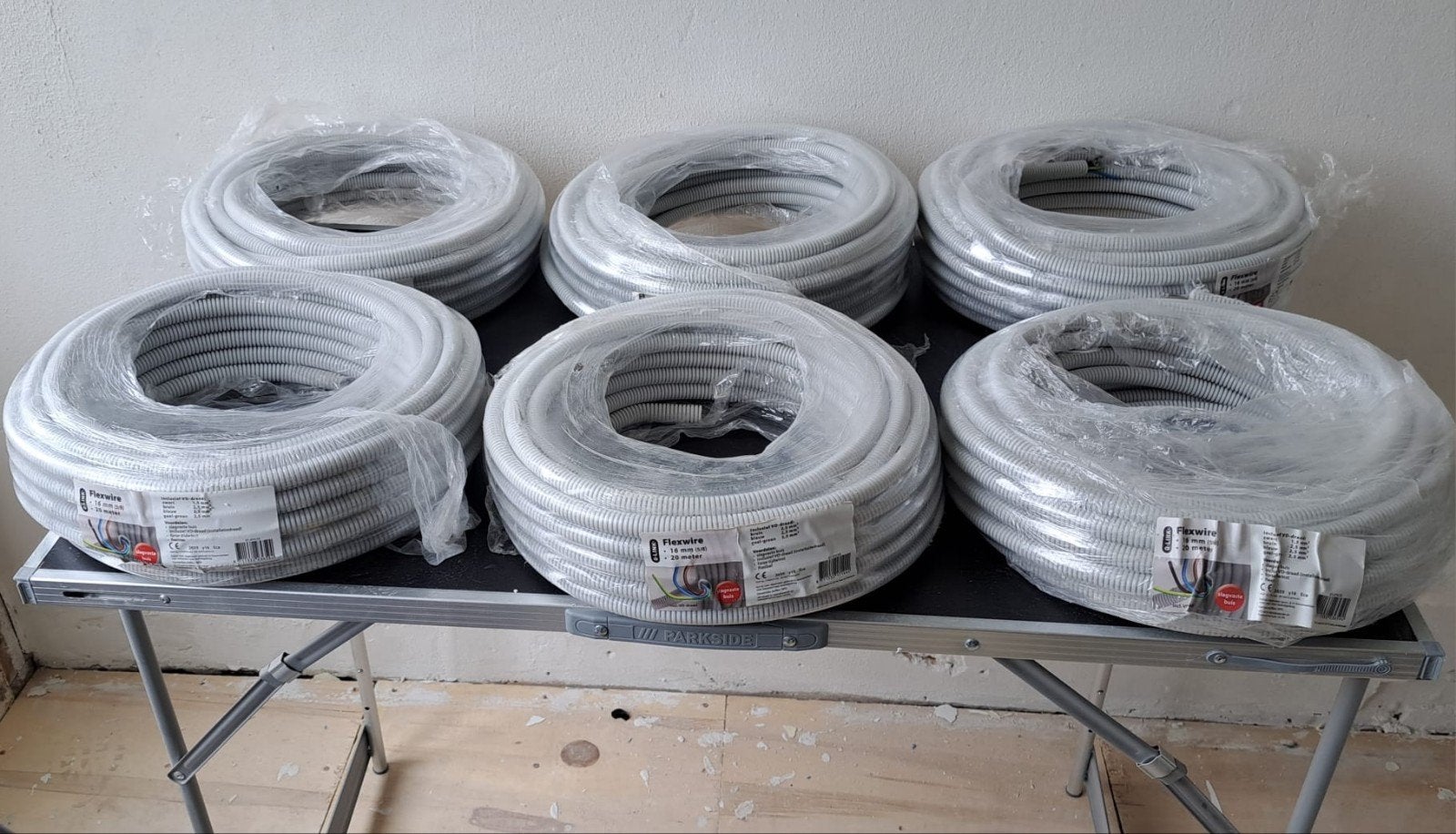 6Q-Link Flexwire 16mm 20 meter- voorbedraad 3 2,5mm2 Nieuw, Doe-het-zelf en Verbouw, Ophalen of Verzenden, Nieuw, Overige merken