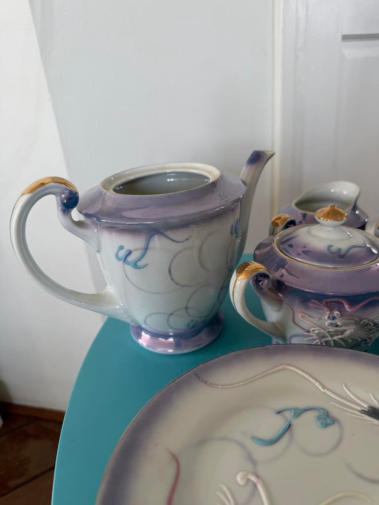 Vintage Japans dragonware servies, Antiek en Kunst, Antiek | Servies compleet, Ophalen of Verzenden