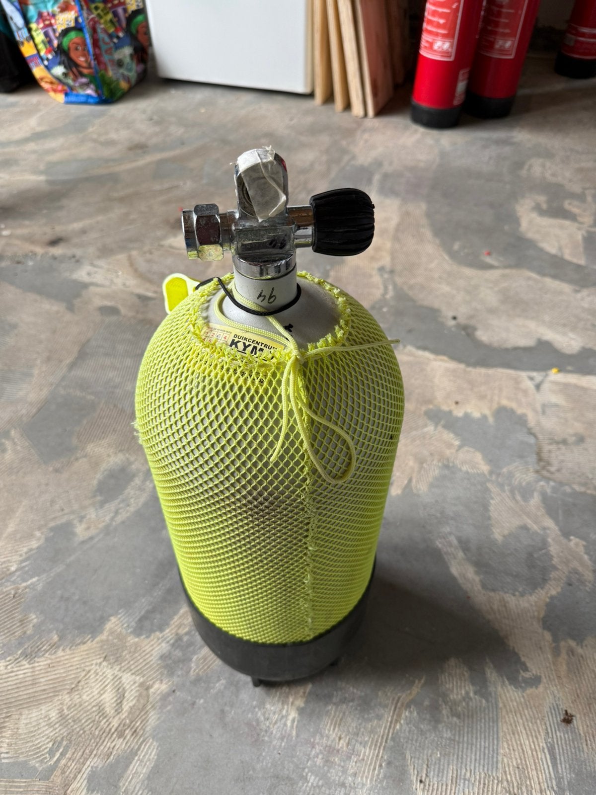 Duikfles 12 liter kort, Ophalen of Verzenden, Gebruikt, Duikfles