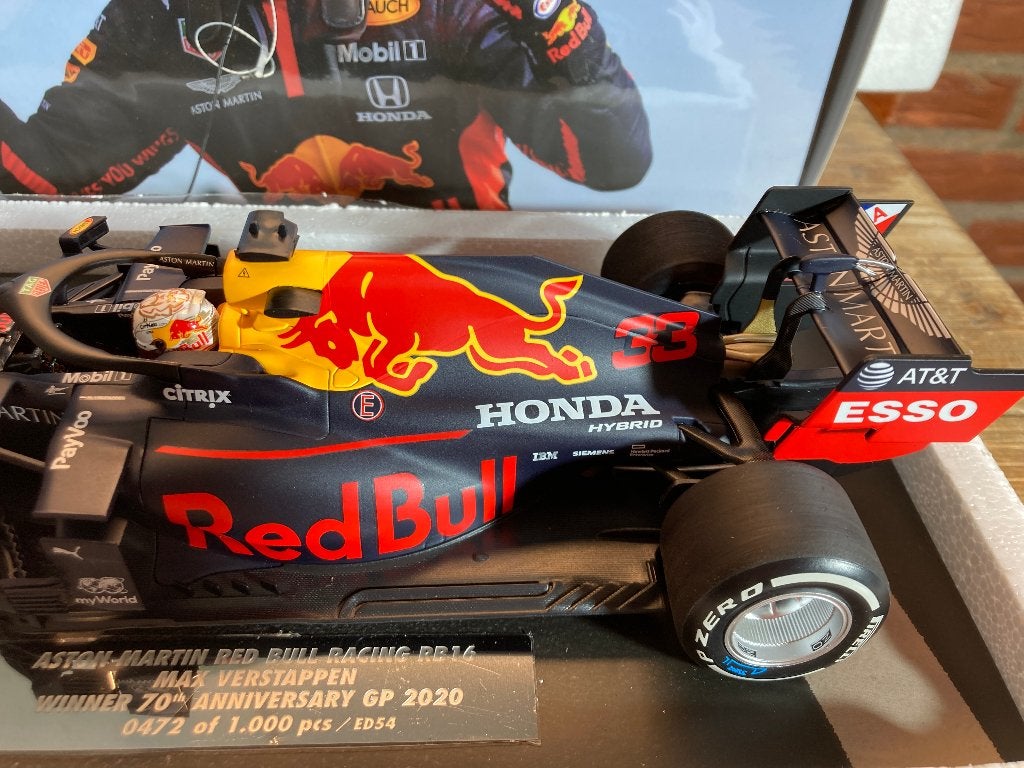✅ Max Verstappen editie 54 1:18 Winner 70th Anniversary 2020, Verzamelen, Ophalen of Verzenden, Nieuw, Formule 1