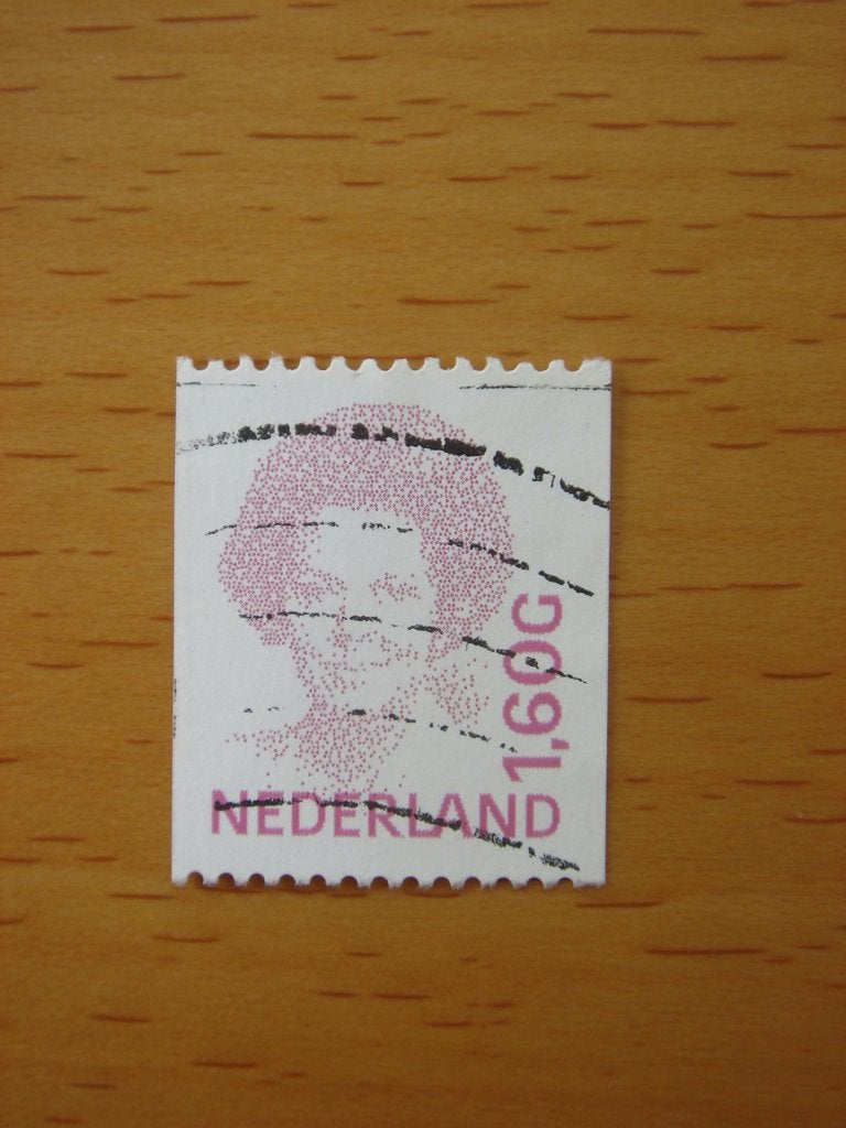 Beatrix type Inversie 1x NVPH 1497 A – 1,60 cent Rolzegel, Ophalen of Verzenden, Na 1940, Gestempeld