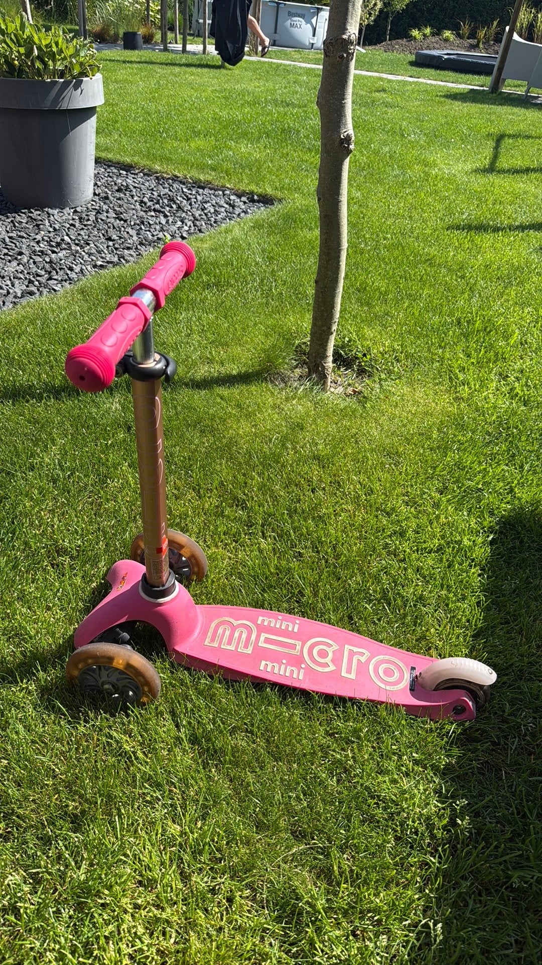 Micro mini deluxe step, roze met led-wielen, Fietsen en Brommers, Steps, Ophalen, Zo goed als nieuw, Gewone step
