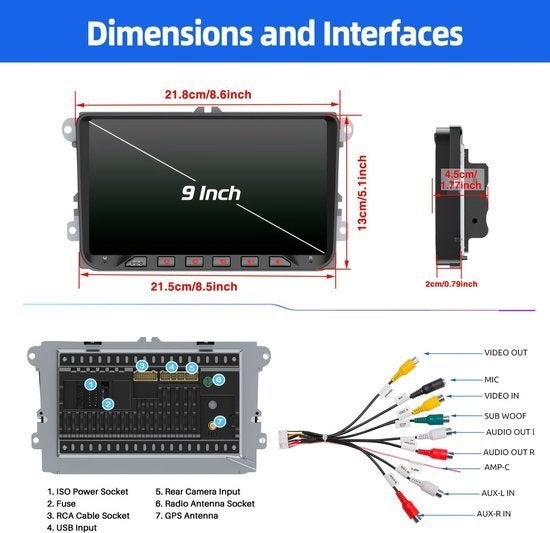 Multimedia Car Stereo – Autoradio – Navigatiesysteem, Corvance B.V., Verzenden, Nieuw, Corvancebol@gmail.com