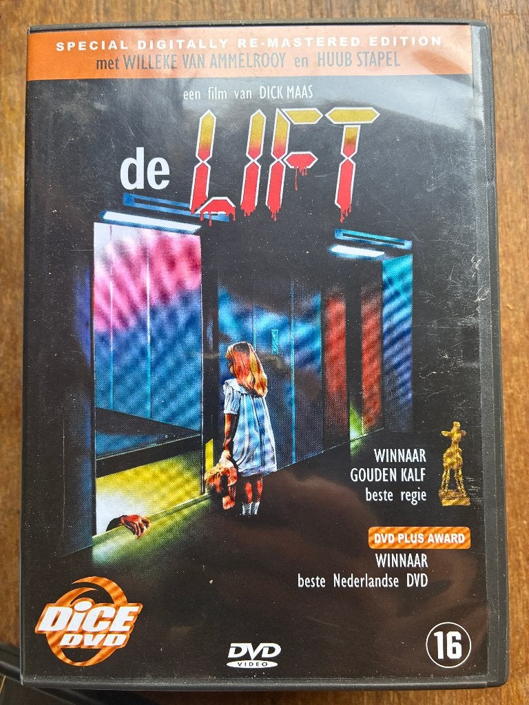 De Lift DVD (jaren '80 Hollandse Horror klassieker), Vanaf 16 jaar, Actiethriller, Zo goed als nieuw, Ophalen of Verzenden