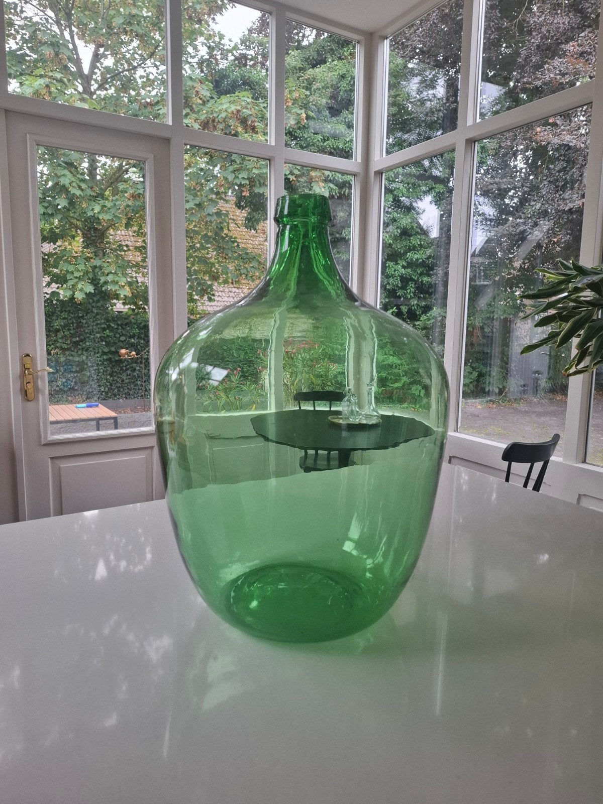 Grote groene gistfles, 50cm hoog, Ophalen