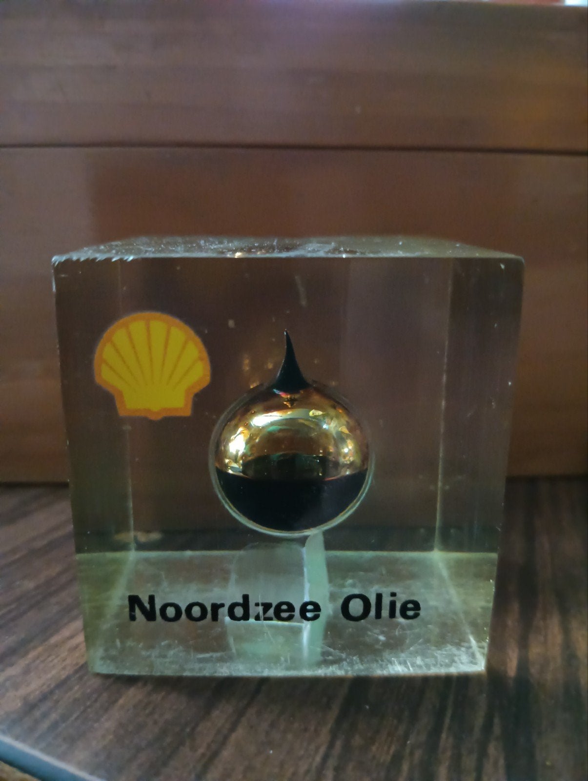 Vintage Shell Noordzee Olie reclameblok, Ophalen of Verzenden, Gebruikt
