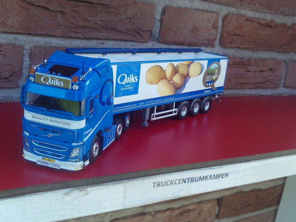 Tekno  Volvo  FH4  van  Quiks  Aardappelhandel., Ophalen of Verzenden, Nieuw, Bus of Vrachtwagen, Tekno