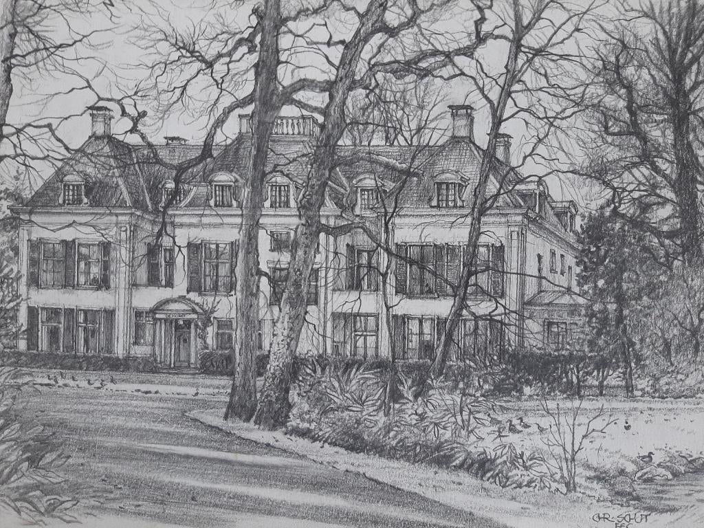 Chris J.Th. Schut (1912 - 2000) - Potloodtekeningen, Ophalen of Verzenden
