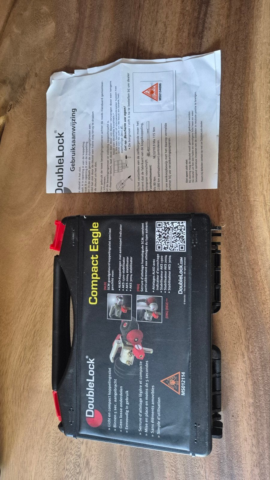 Double lock caravan aanhanger slot, Verzenden, Gevuld, Zo goed als nieuw