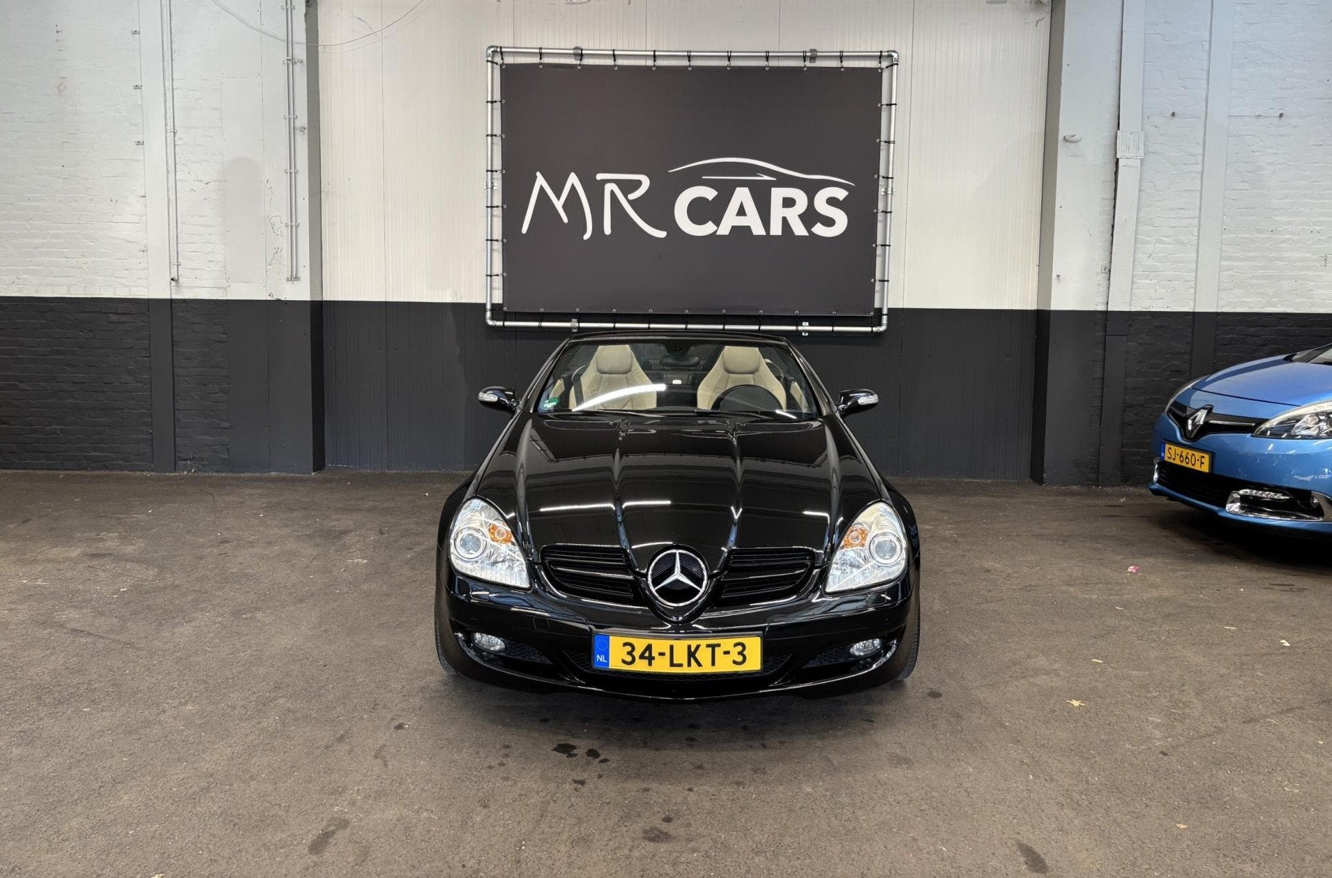 Mercedes-Benz SLK-klasse 350 Leder/Navi/Cruise Control, Achterwielaandrijving, Gebruikt, Beige, Cabriolet