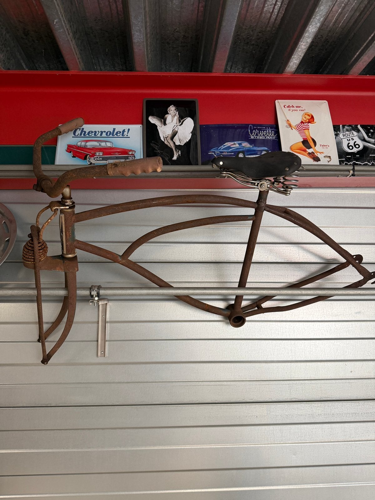 Antiek frame fiets J.C. HIGGINS cruiser lowrider schwinn, Fietsen en Brommers, Fietsen | Oldtimers, Ophalen