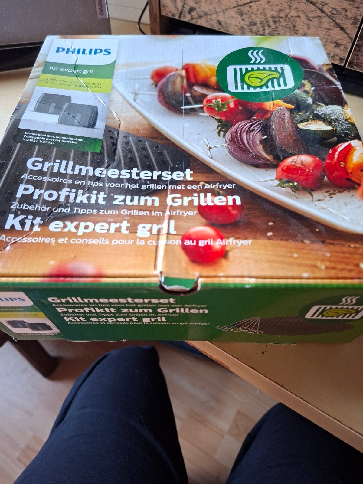 Philips Grillmeesterset Airfryer Accessoires, Witgoed en Apparatuur, Airfryers, Ophalen, Nieuw, Airfryer XXL
