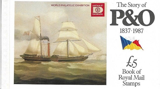 ENGELAND 1987 P & O (HAFNIA opdruk) Postzegelboekje,DX-9-haf, Verzenden, Postfris