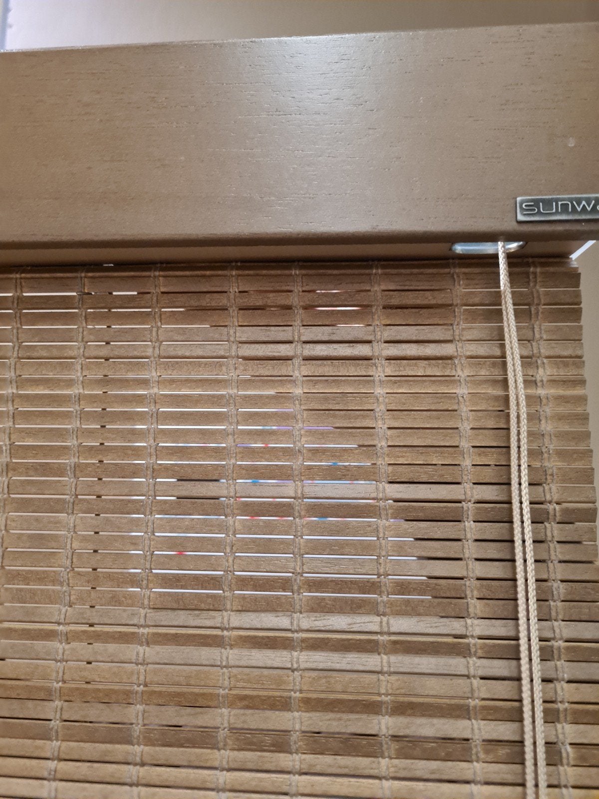 Nieuwe Sunway woodweave 1.10m breed, oil burned white, Overige merken, 165 cm, Hout, Nieuw