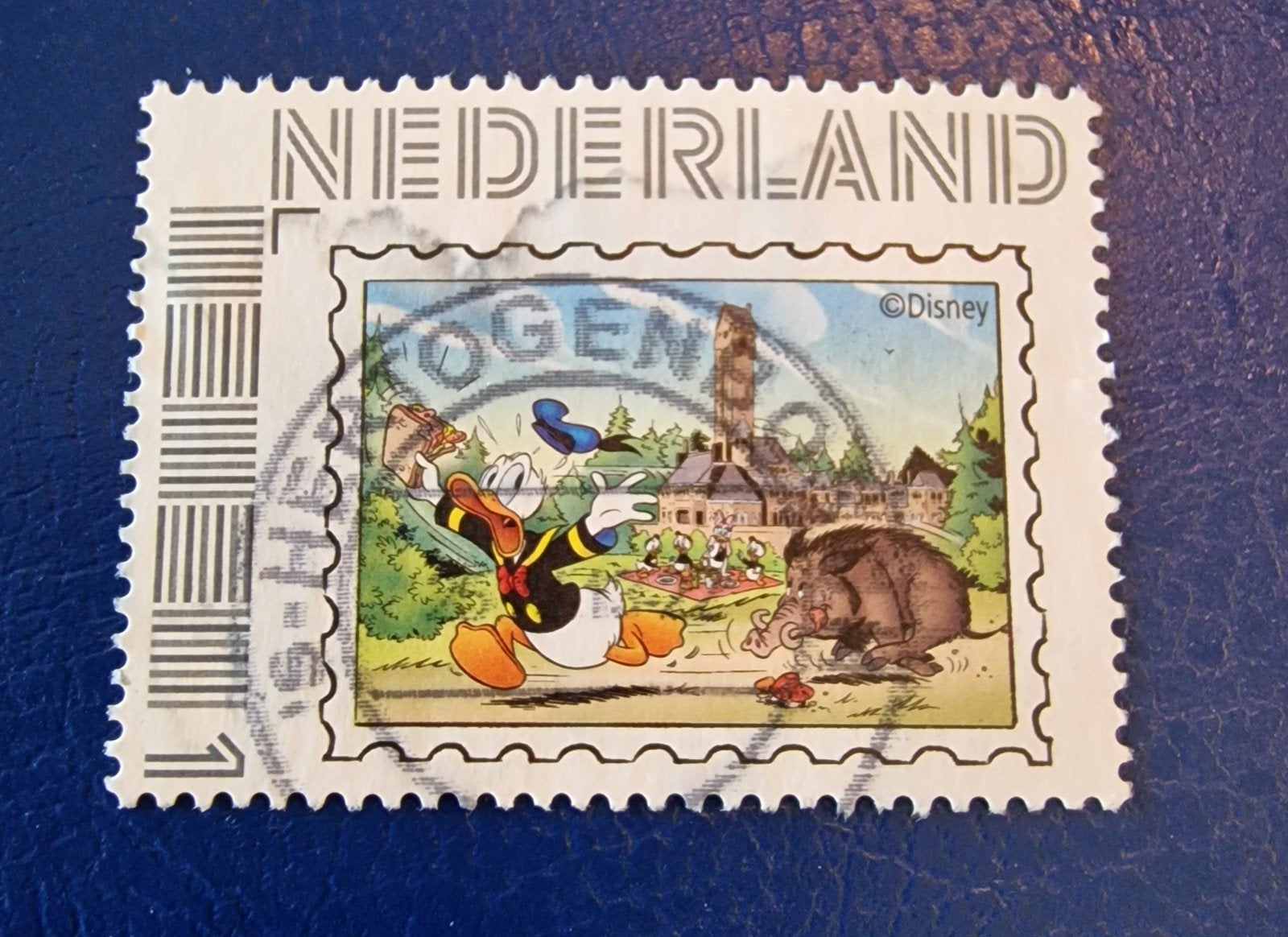kv1168 persoonlijke  postzegel met Donald Duck en everzwijn, Postzegels en Munten, Postzegels | Nederland, Ophalen of Verzenden