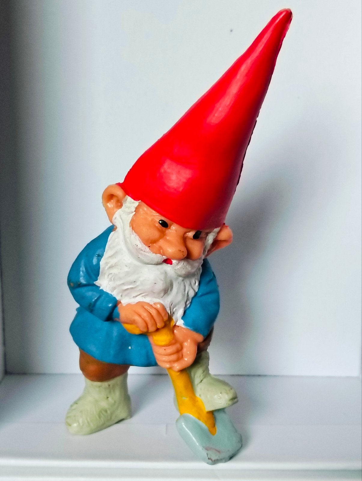 David de kabouter figuurtje met schep, Ophalen of Verzenden, Gebruikt