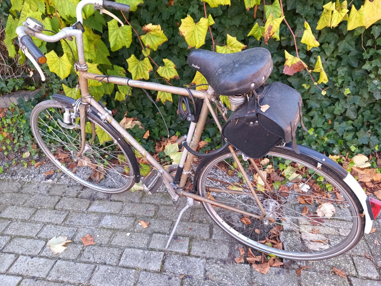 Vintage Gazelle Champion Mondial herenfiets, Gebruikt, Velgrem, Versnellingen, Ophalen of Verzenden