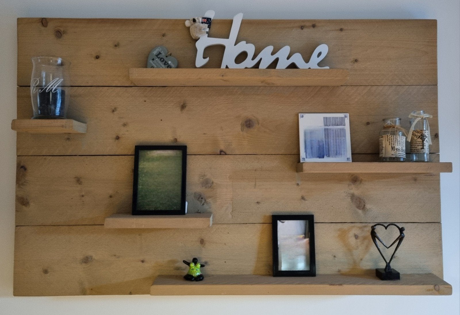 Steigerhouten wandbord 80x120cm, Ophalen, Zo goed als nieuw