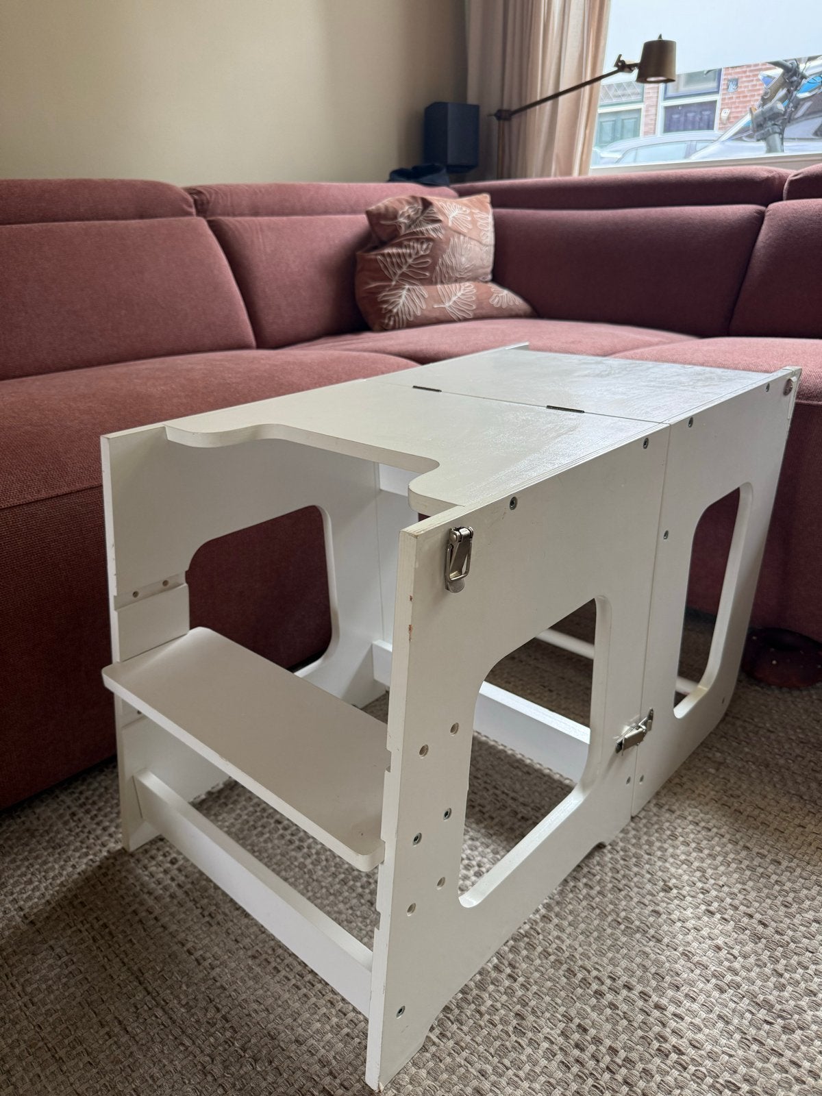 Witte hout leertoren / tafel voor kinderen, Ophalen, Gebruikt, Overige typen