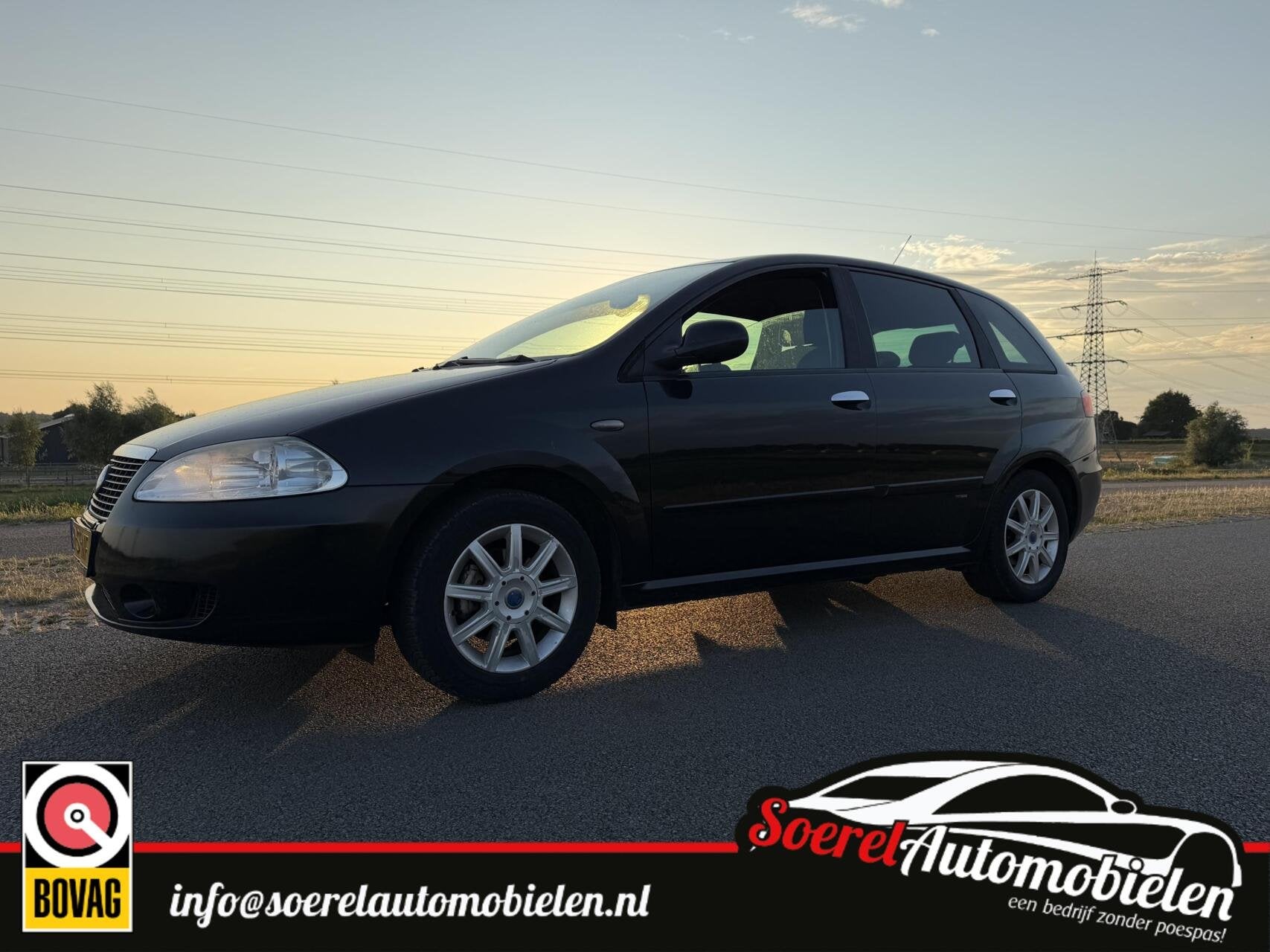 Fiat Croma 1.8-16V Dynamic, Auto's, Gebruikt, 4 cilinders, 1796 cc, Zwart