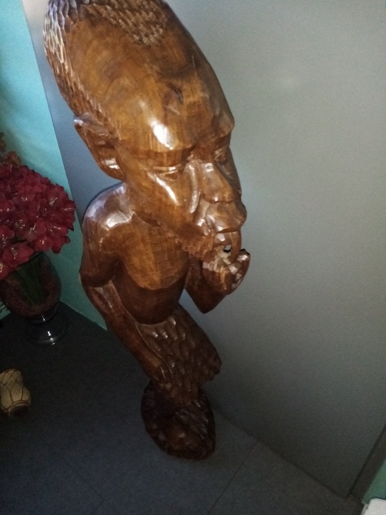 houten beeld, Ophalen, Hout, Houtsnijwerk, Man