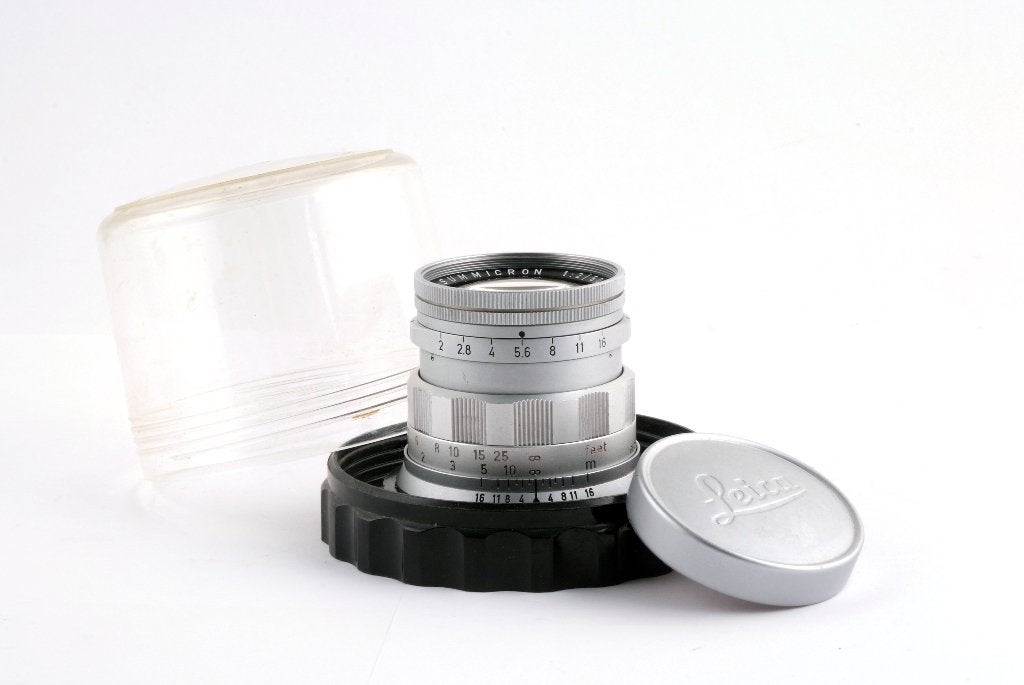 Leica 50mm f/2 Rigid Zeergoedestaat 1 jaar garantie, T, Ophalen of Verzenden, Zo goed als nieuw, Standaardlens