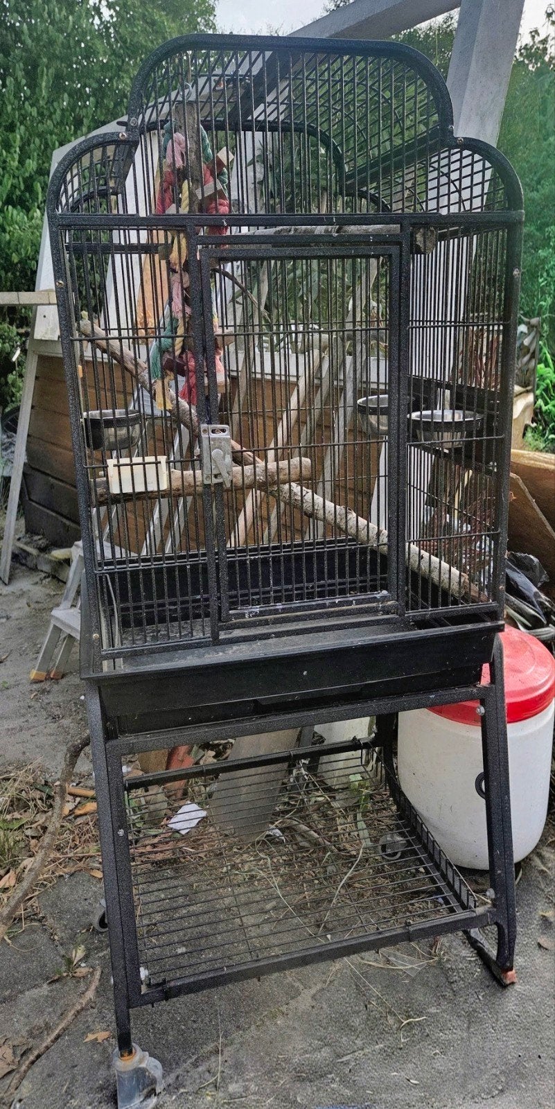 Vogelkooi, Ophalen, Gebruikt, Metaal, Vogelkooi