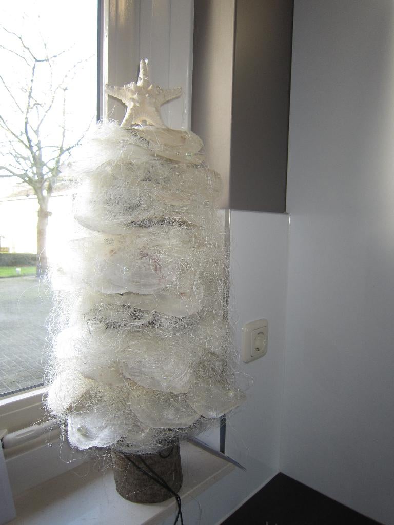 strandhuis lamp PAARLEMOER schelpen parel, 50 tot 75 cm, Ophalen of Verzenden, Zo goed als nieuw, Beachhouse