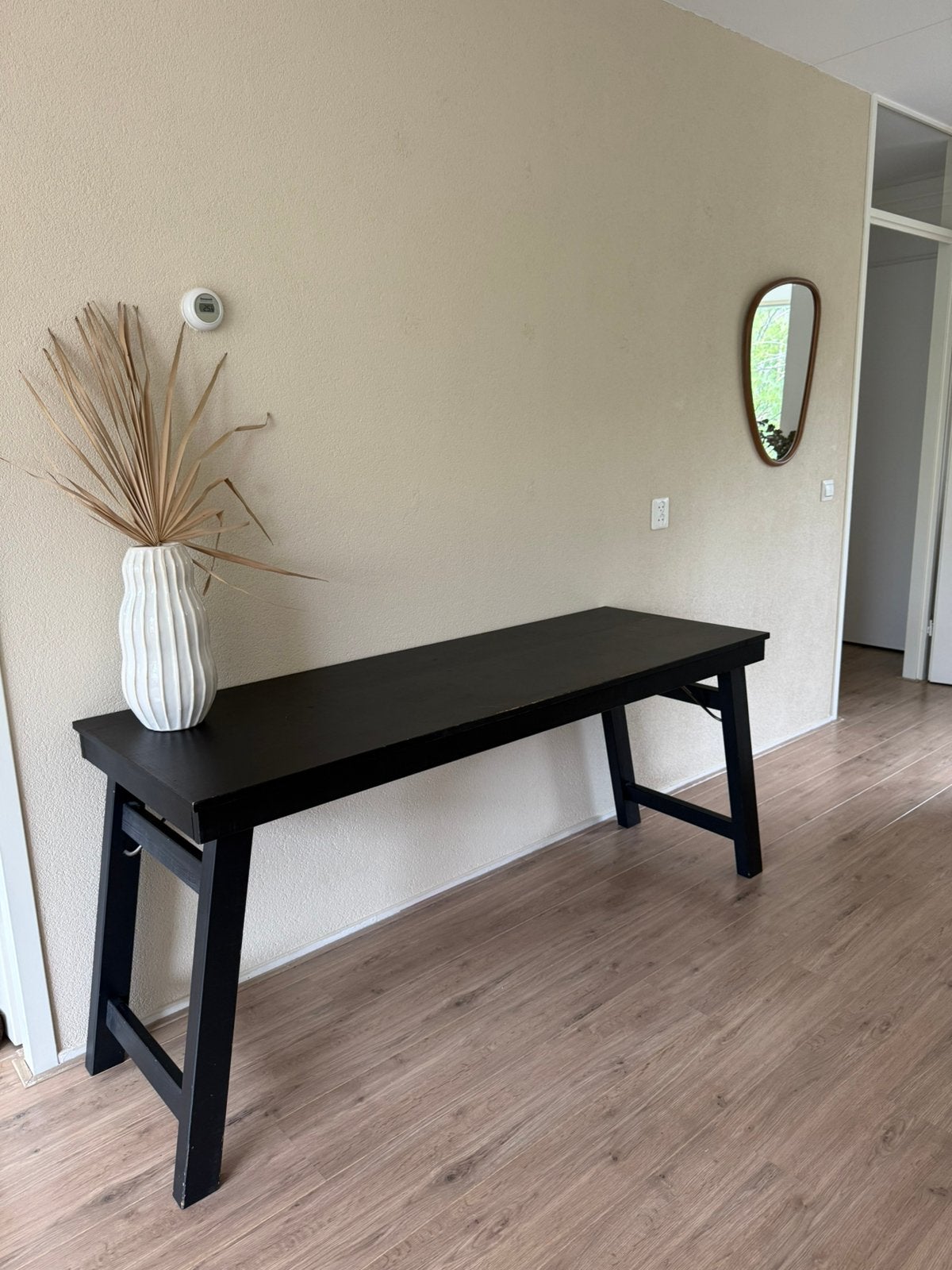 WOOOD bureau zwart, Ophalen, Zwart, 160 cm, Gebruikt