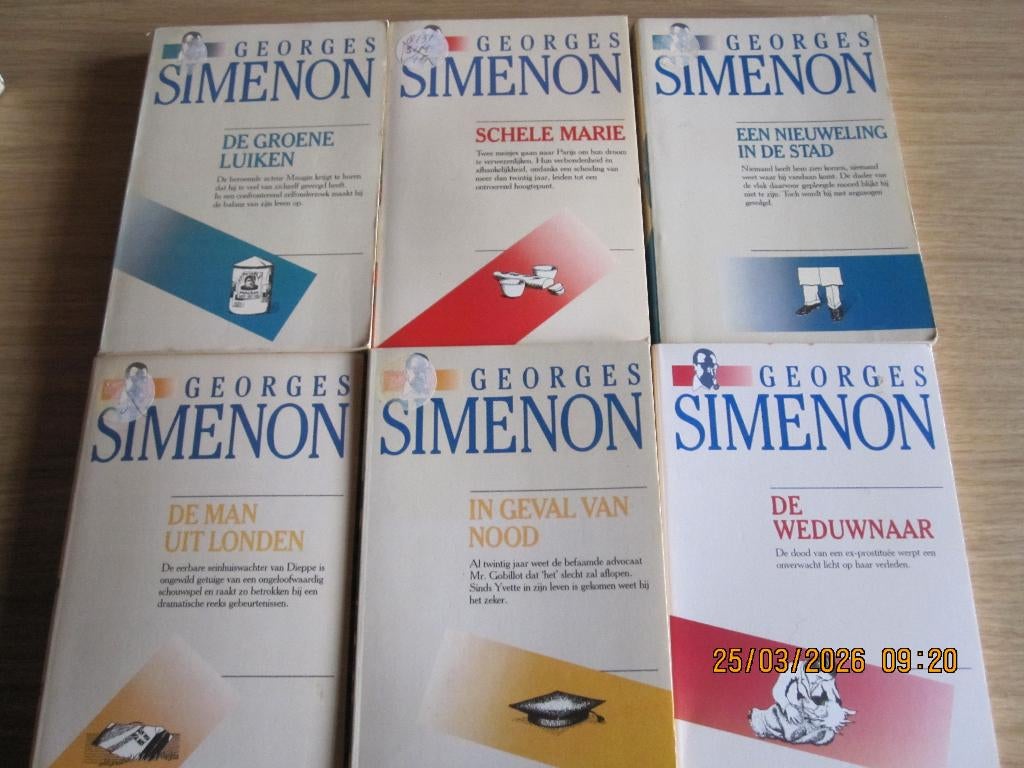 Boeken/pockets van Georges Simenon, Boeken, Detectives, Ophalen of Verzenden, Gelezen