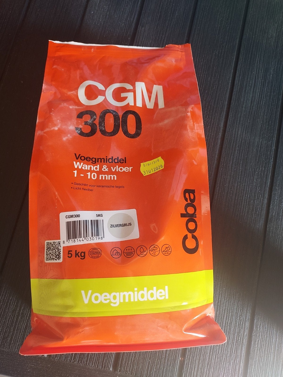 Zilvergrijs Voegmiddel Wand & Vloer 1-10 mm - 5kg, Doe-het-zelf en Verbouw, Ophalen, Minder dan 20 cm, Minder dan 5 m², Overige materialen