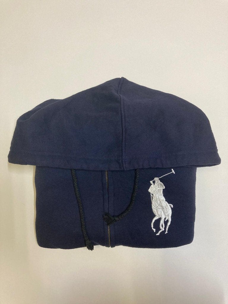 Ralph Lauren Vest - L - Navy - Red White Lines - Big pony, Maat 52/54 (L), Blauw, Ralph Lauren, Ophalen of Verzenden