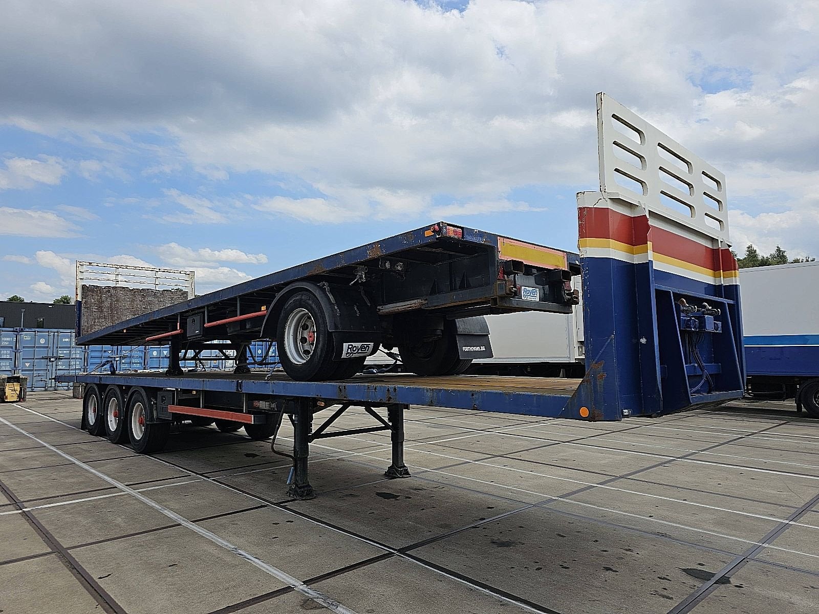 PACTON TXD339 3 axle platform, Overige kleuren, Bedrijf, Aanhangers en Opleggers, Te koop