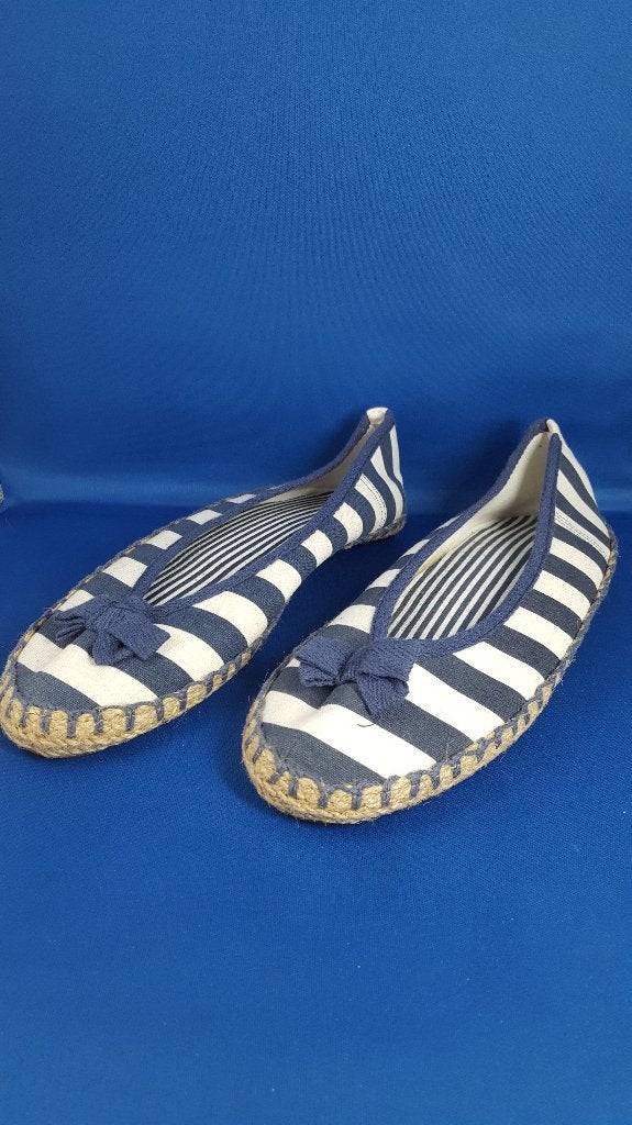 Zomerschoenen, instappers, blauw wit gestreept. Maat 41. 8A1, Kleding | Dames, Schoenen, Tweedehands verkoop, Tweedehands verkoop