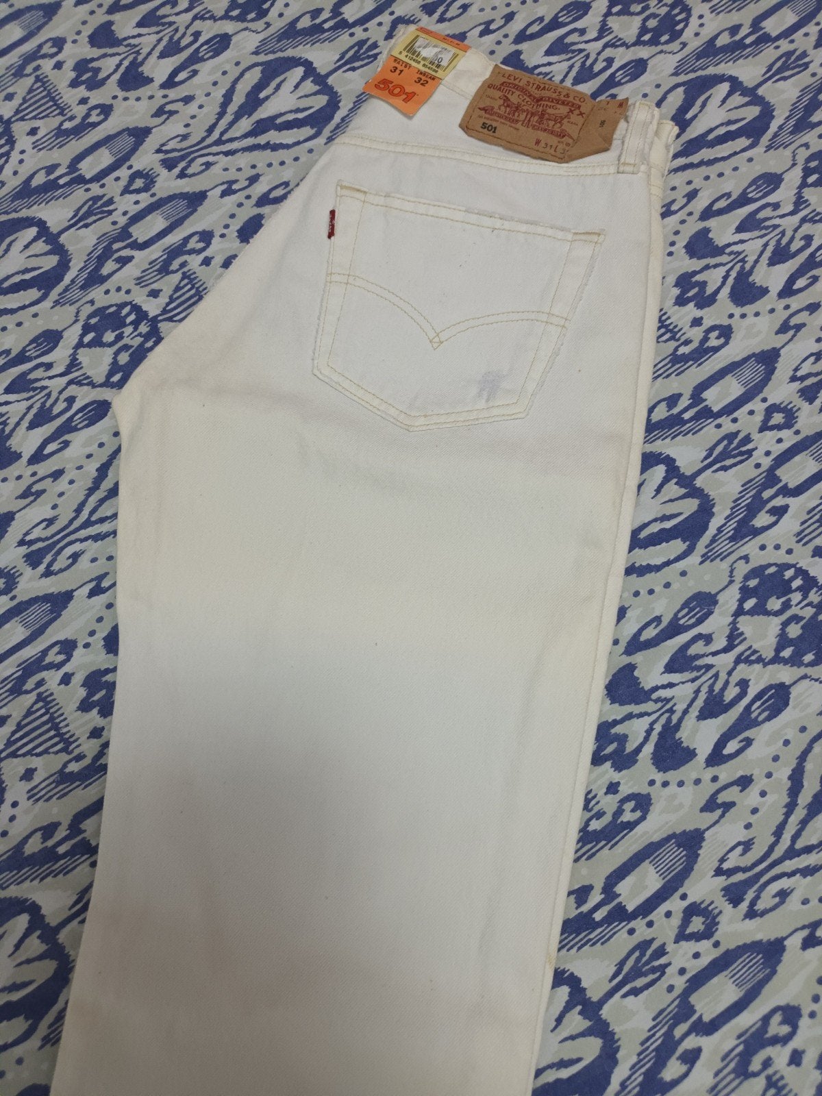 Levi's 501 W31 L32 Jeans - 2001 Nieuw met labels, Levi's, Wit, Nieuw, W32 (confectie 46) of kleiner