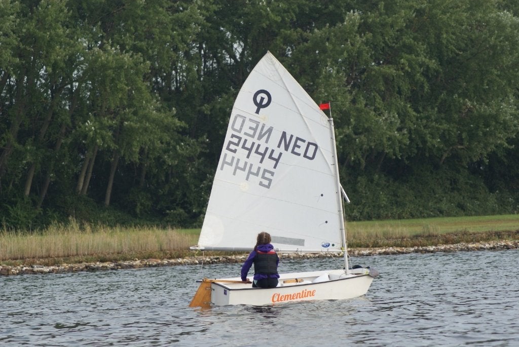 Spider wedstrijd optimist met toebehoren, Ophalen, Gebruikt, Overige typen, Minder dan 15 m²