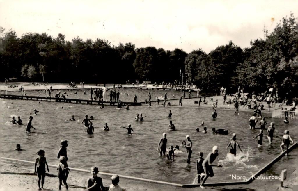 Norg Natuurbad # 107, Verzenden, 1940 tot 1960, Gelopen, Drenthe