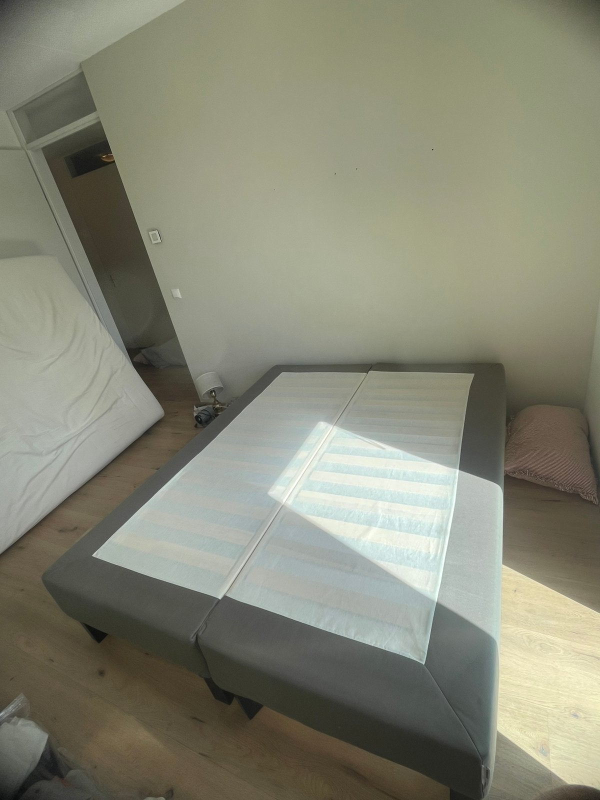 IKEA boxspring 160x200cm, Ophalen, Gebruikt, Tweepersoons, 200 cm