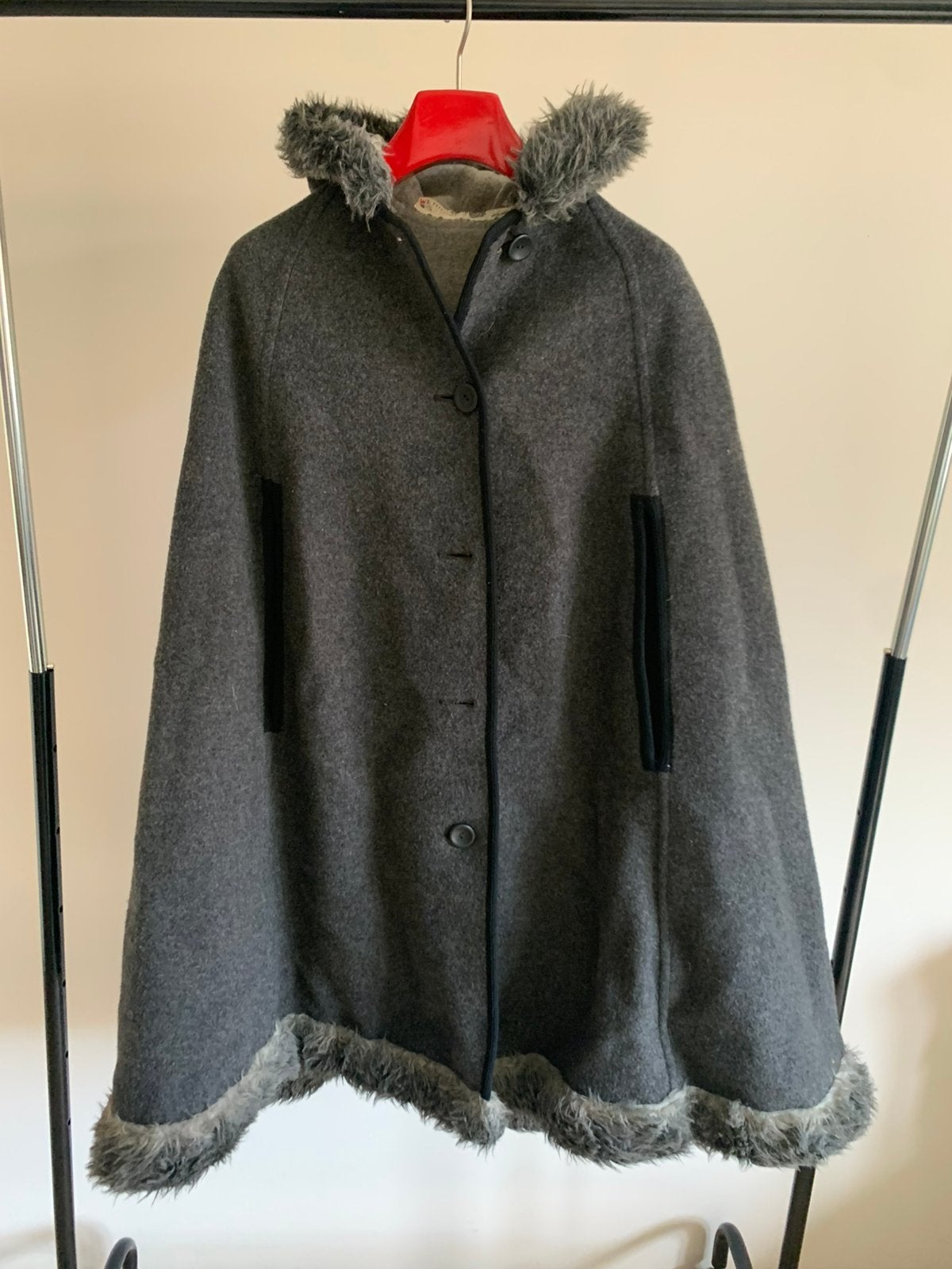 Vintage Cape Wetherall grijs, Ophalen of Verzenden, Zo goed als nieuw, Overige maten, Grijs