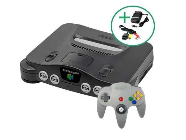 Nintendo 64 (N64) Console + 2 Controllers + Kabels, Ophalen of Verzenden, Gebruikt, Met 2 controllers