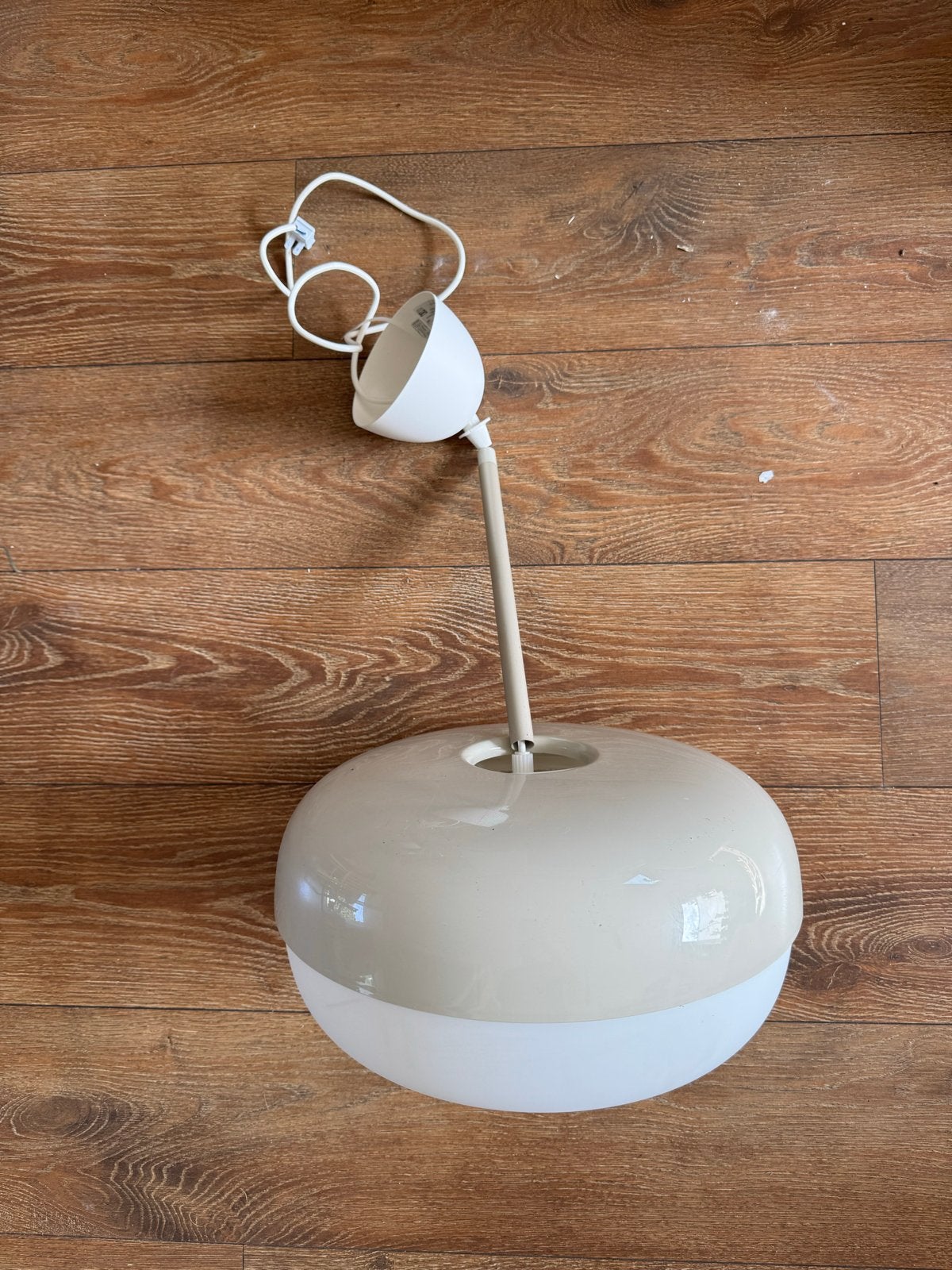 IKEA FADO Hanglamp - Beige/Wit, Ophalen, Gebruikt, Kunststof, E27 (groot)