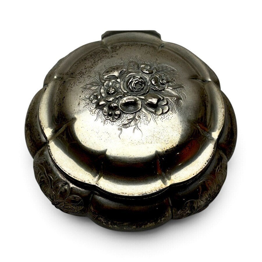 Twee 19e eeuwse zilveren koektrommels, van Kempen 1858, Ophalen of Verzenden, Zilver