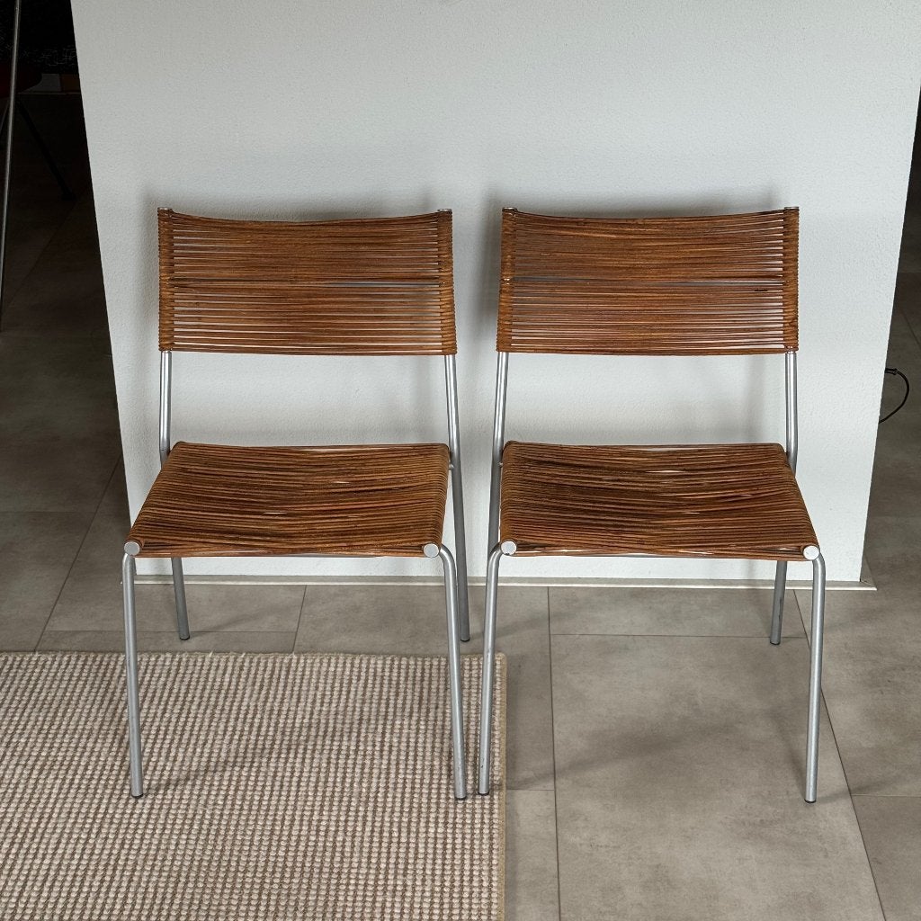 Bonacina Miss B eetkamerstoelen, Ophalen, Twee, Bruin, Leer