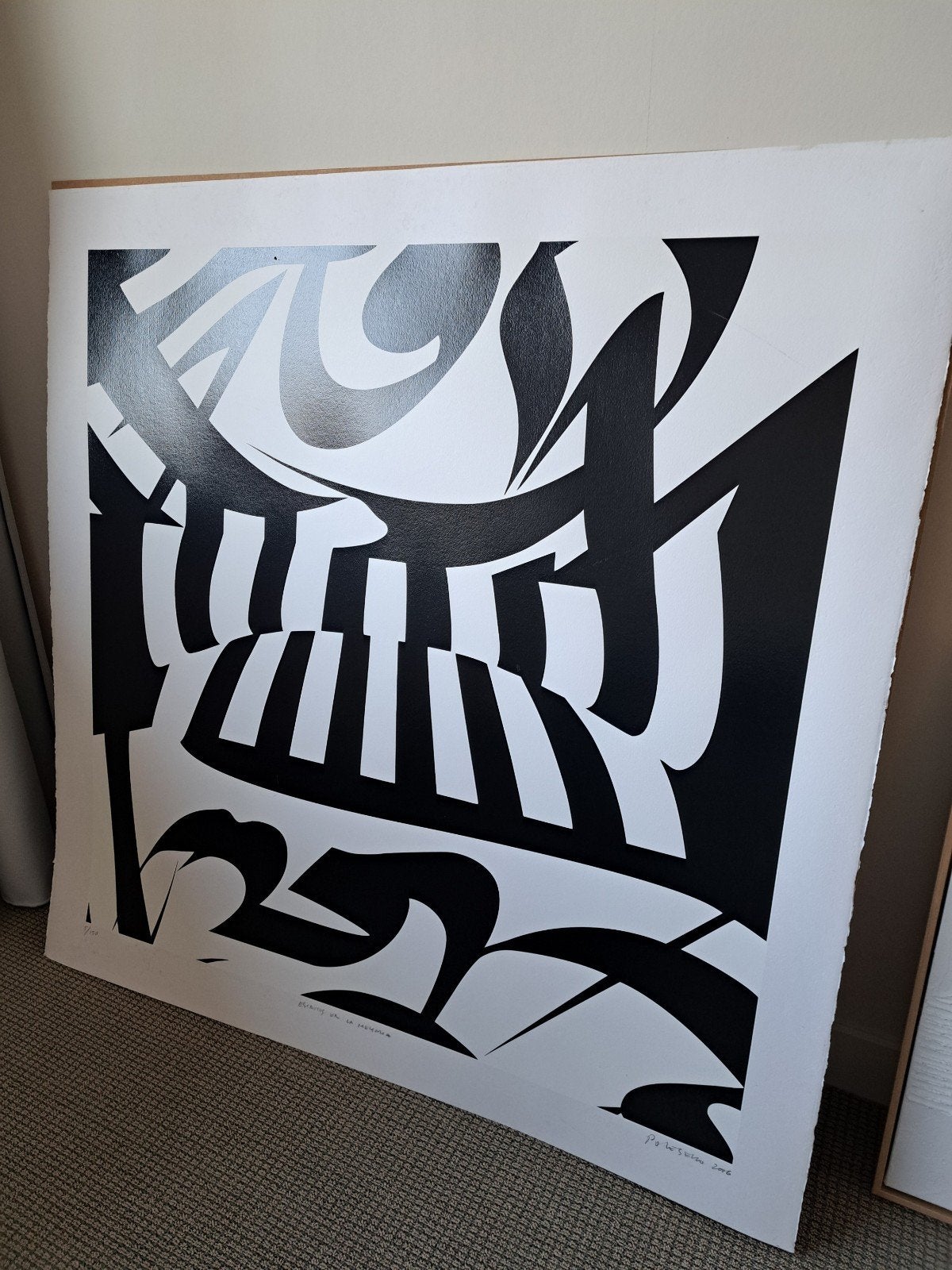 Rogelio Polesello, Escritos la Memoria, gesigneerd, zeefdruk, Gesigneerd, Lithografie, Abstract, Ophalen