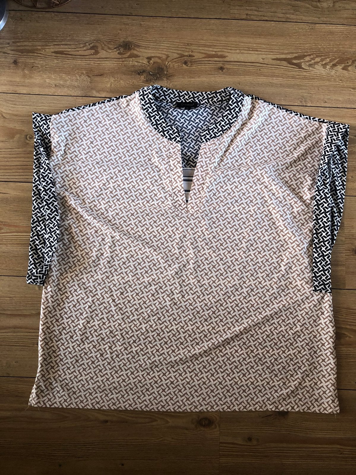 Creme zwart shirt G-maxx maat xl, Ophalen of Verzenden, Zo goed als nieuw, Maat 42/44 (L), Overige kleuren