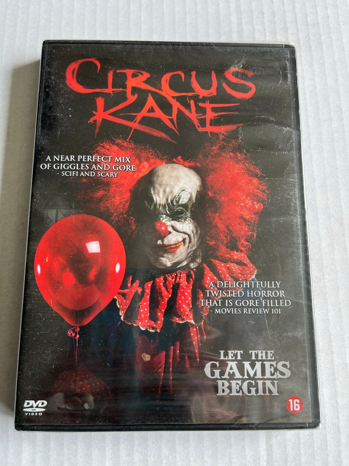 Circus Kane DVD - nieuw, Cd's en Dvd's, Dvd's | Horror, Gebruikt, Vanaf 16 jaar, Engels, Nederlands, Ophalen of Verzenden